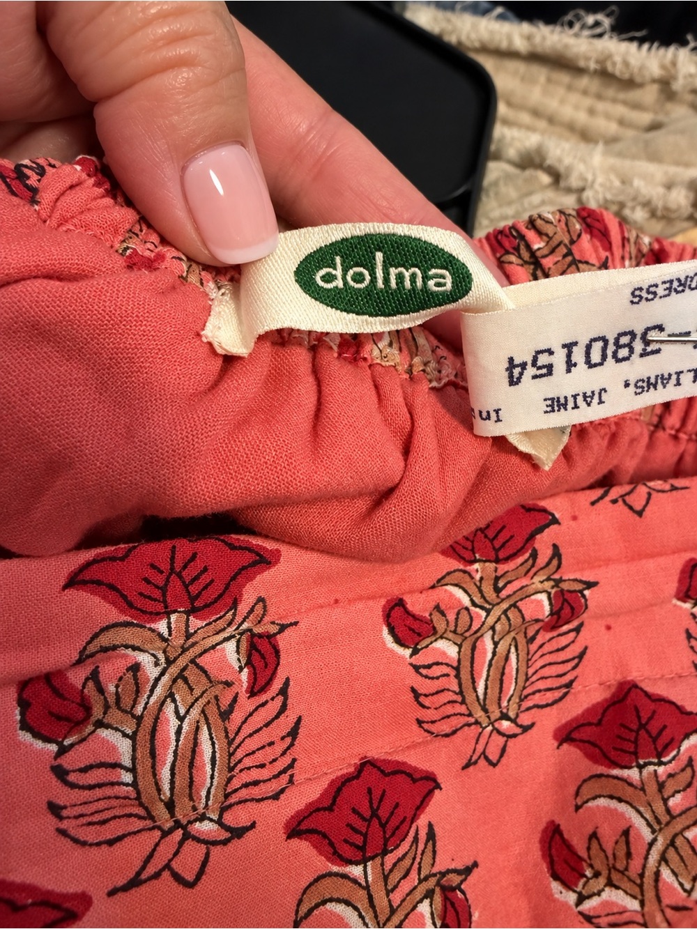 Dolma Tiered Maxi Skirt in Coral Floral - Picture 3 of 3